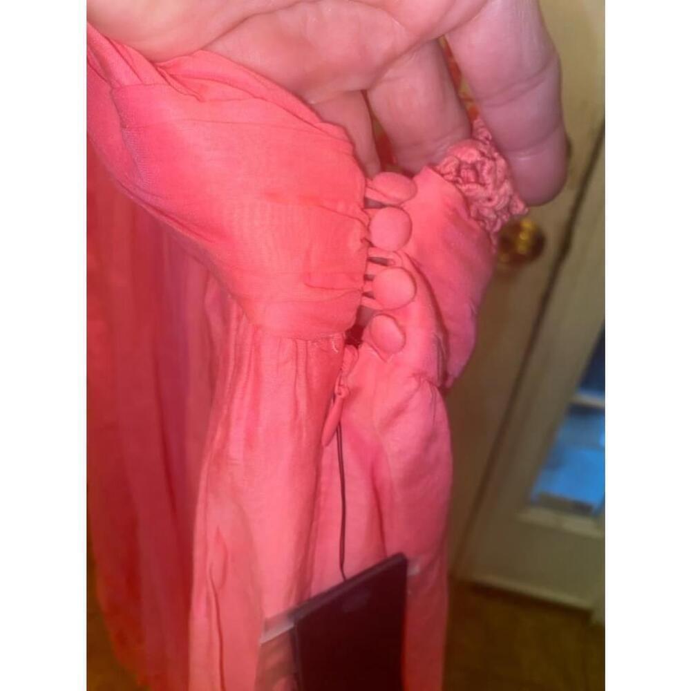 Women's Guess Pink cotton Dress Size 12 - Picture 7 of 9